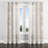 Abstract Velvet Curtains - Modern Beige Path Grommet Curtain - 1 Panel-1620765892-1620765895