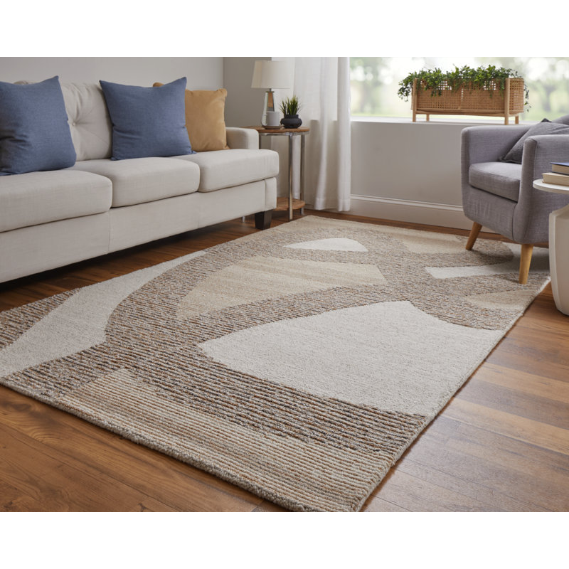 Tapis rectangulaire en laine Jennae, Rectangle de 10 pi x 14 pi