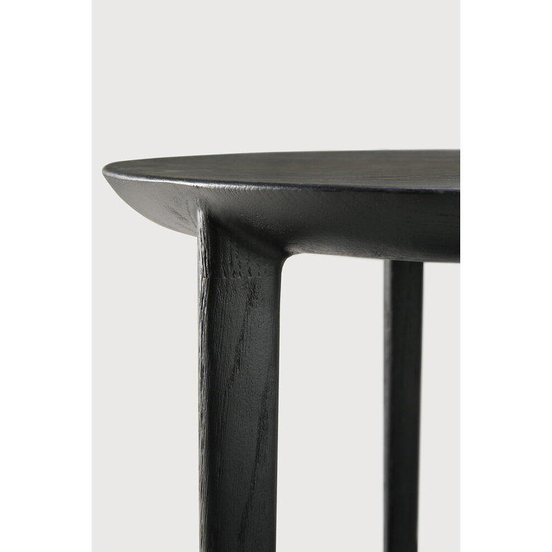 Bok Solid Wood End Table, Black