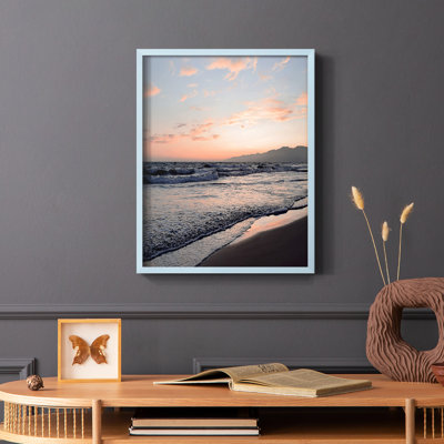 Blush Dusk I, reproduction encadrée - bois massif