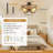 20" Boho Caged Ceiling Fan With Light And Remote, Layered...