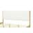 Boucle Upholstered Bed With Rubberwood Legs, KING