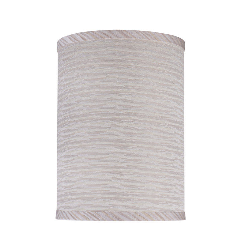 11'' H Textured Fabric Drum Lamp Shade