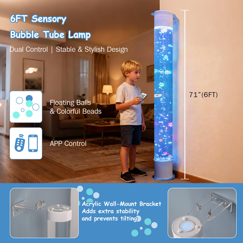 Lampe sur pied Sensory Bubble Tube