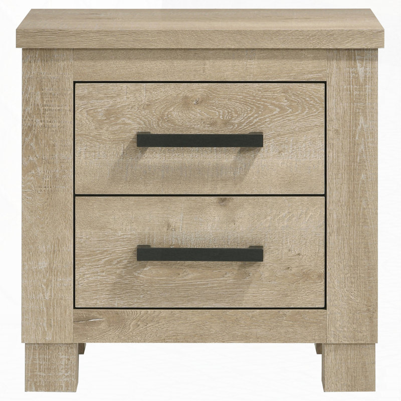 2-Drawer Nightstand Bedside Table
