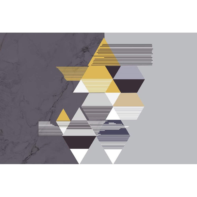 Geometric Peel & Stick Geometric Border, 96" W x 5.5" L