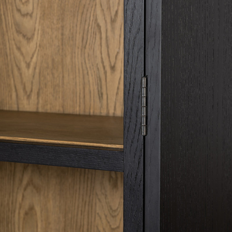 Millie China Cabinet, Drifted Matte Black