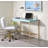 Midriaks Baby Blue & Gold Finish Writing Desk W/USB-275496141