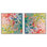 Colorful Fish Patterns II Set Canvas Flowy Abstracts by Art Remedy