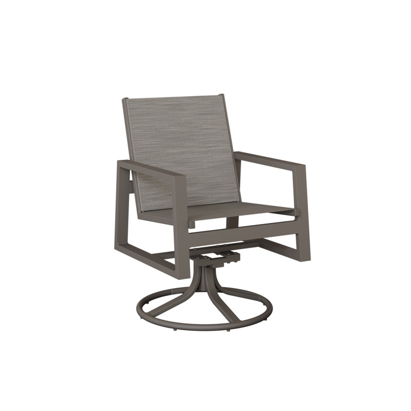 Chaise berçante pivotante en aluminium Ohlson Graphite, Mica perle, Aluminium graphite