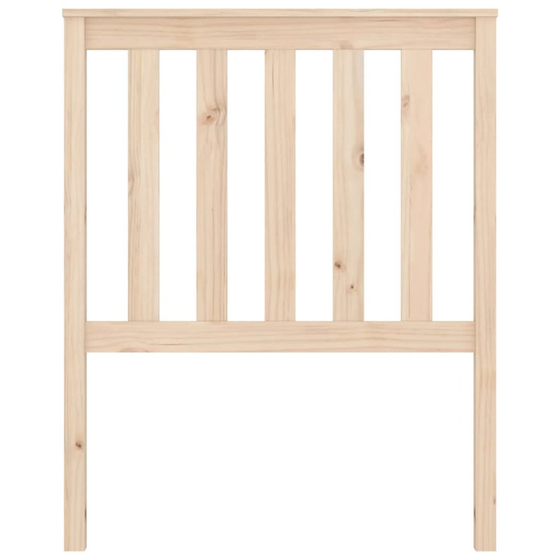 Solid Wood Headboard, 81 x 101 cm, Natural