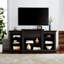Console multimédia avec grande armoire de rangement