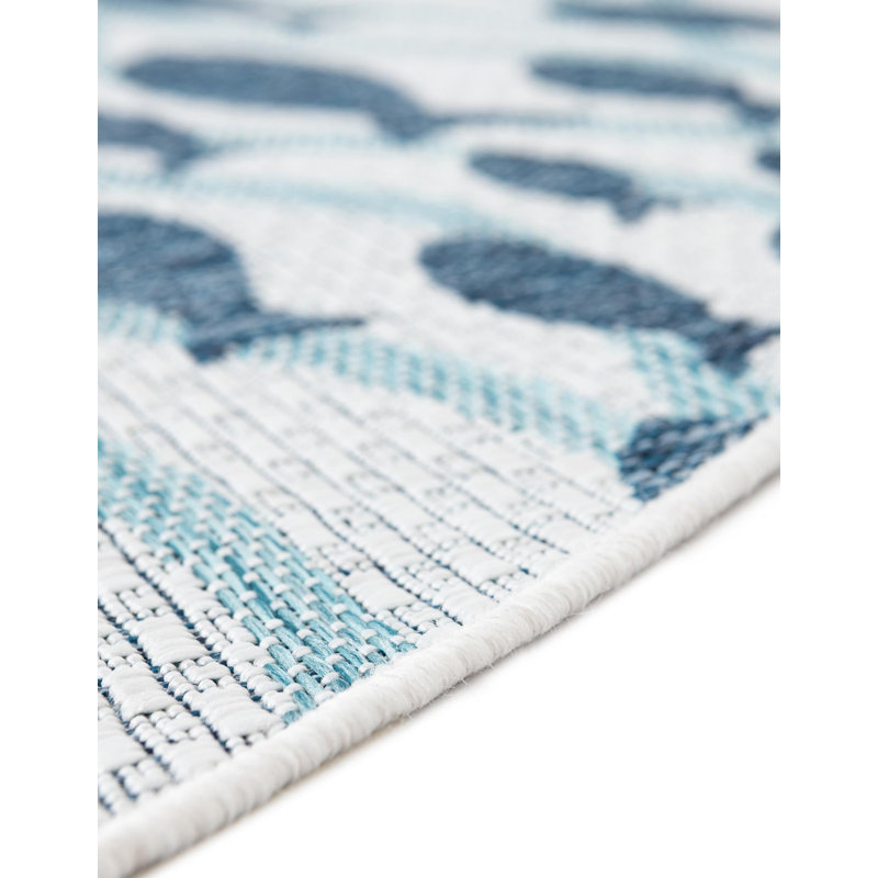 Tapis intérieur / extérieur d'extérieur Coastal, Rond 5 pi 3 po