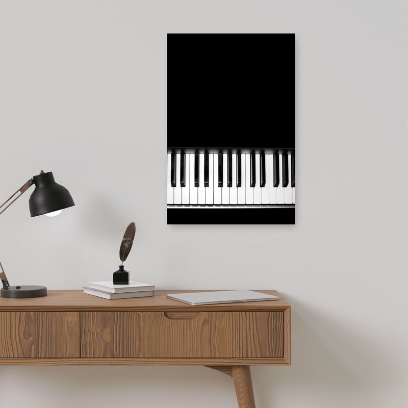 Elegant Piano Keys Abstract Contemporary Architecture Wall Art Print 1 Piece Wrapped Canvas Wall Art, 45.72cm H x 30.48cm W