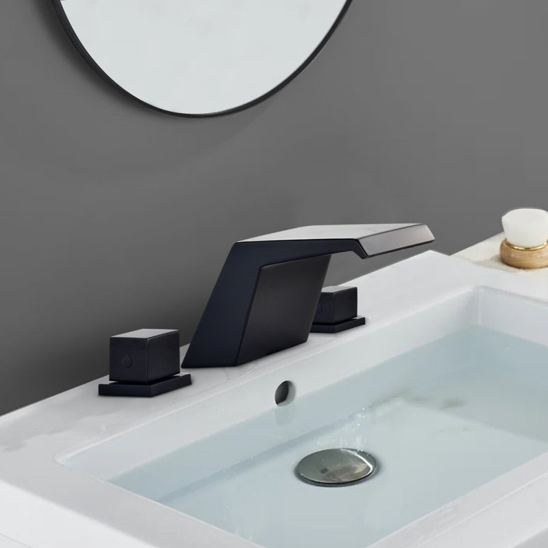 Mounting / Installation Required Bathroom Faucet, Matte Black