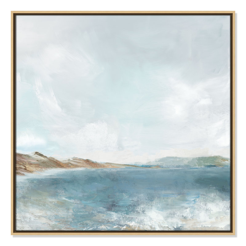 Echoes in Blue Print par PI Studio, H 31,5 po x l 31,5 po, Flotteur naturel
