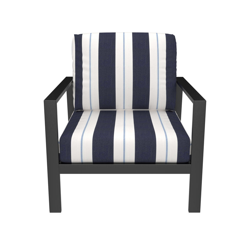Chaise de patio avec coussins Sunbrella® Townsend