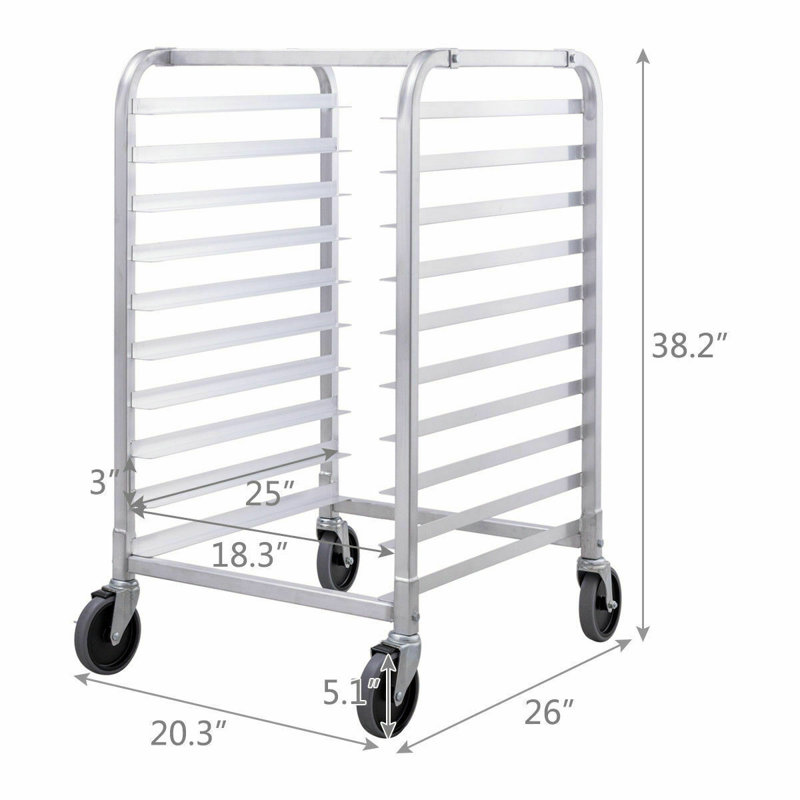 Rangement en aluminium pour baker Zishan
