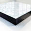 Key storage box, Opens to the left, 30x30x5, White, Floral pattern in delicate, light colors, 