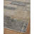 Abstract Machine Woven Polyester Area Rug in Gray/Gold-1265733415