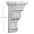 Endurathane Edwards Corbel, 7 1/2"W x 8 1/8"D x 15 3/4"H, Factory Primed