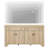Haikey TV Stand For Tvs Up To 65", Farmhouse Entertainment Center With Storage Cabinet, Console Table With Adjustable Shelves For Living Room Bedroom-1191554954
