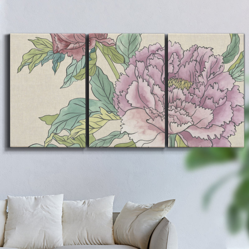 «Building Bridges On Canvas», reproduction de 3 pièces, H 60 po x l 120 po x P 2 po