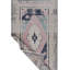Tapis unique rose clair / beige / bleu 3 pi 3 po x 5 pi 11 po Circa