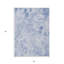 Tapis intérieur / extérieur lavable floral bleu ciel et bleu denim HomeRoots 5 pi x 8 pi