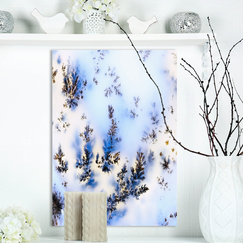 Dendrite Crystals Macro - Print, 20" H x 12" W x 1" D, Wrapped Canvas