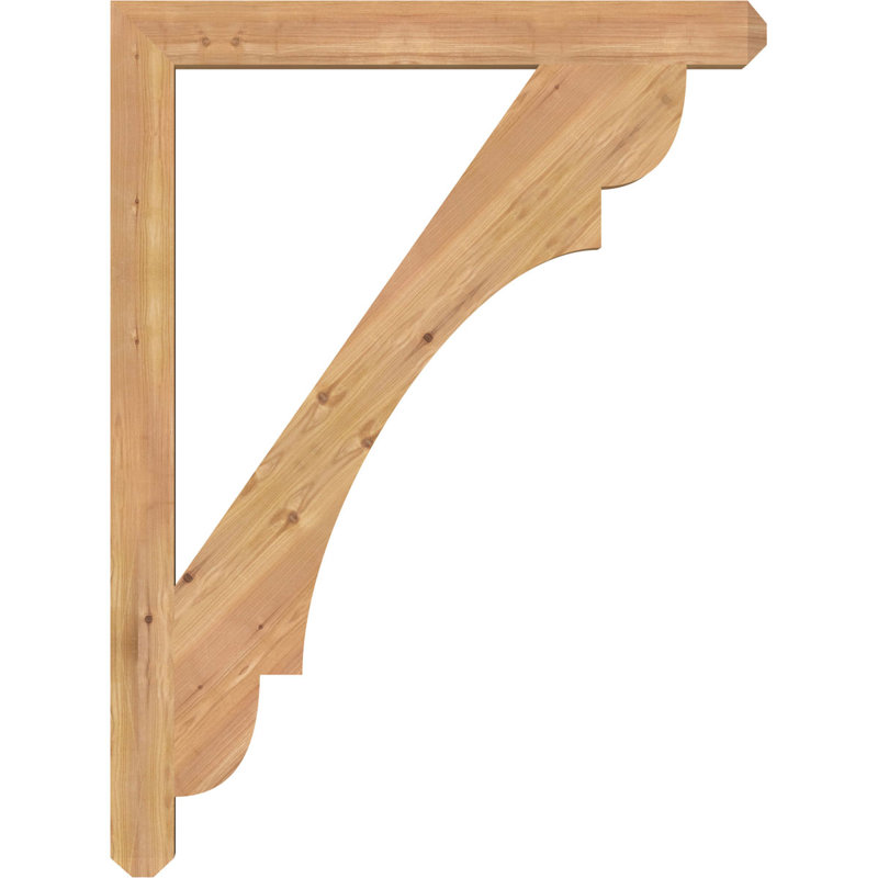 Support pour artisan olympique, Cèdre rouge de l'Ouest (lisse), H 48 po x l 3,5 po x P 36 po