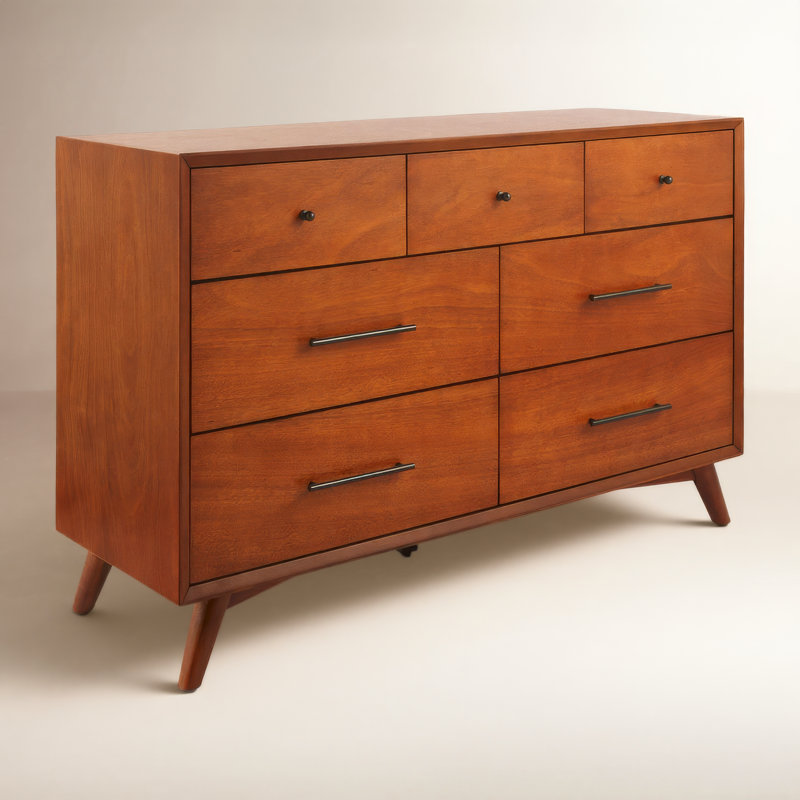 Commode à 7 tiroirs Williams, Châtaigne