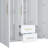 White All-In-One 2-Door Armoire