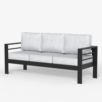 Alturas Standalone Product 73" Wide Outdoor Reversible Patio Sofa with Cushions