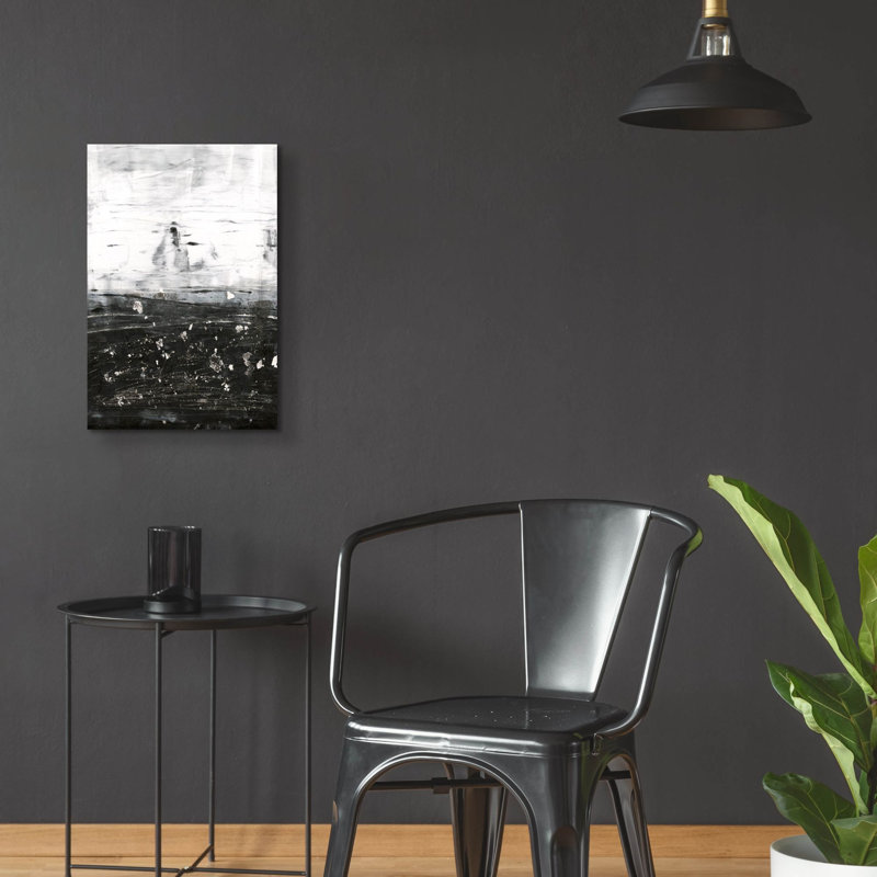«Wintery Abstract Mix 2» par Ethan Harper, art mural en verre acrylique, H 24 po x l 16 po
