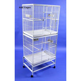 Mazzeo 73.5'' Iron Flat Top Breeder Bird Cage with Wheels