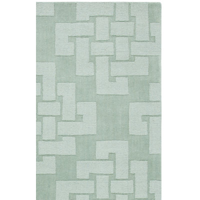 Tapis géométrique en laine touffeté à la main anémone de mer