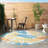 Leonhardt Floral Green/Blue/Yellow/Orange Indoor/Outdoor Area Rug-1029076440