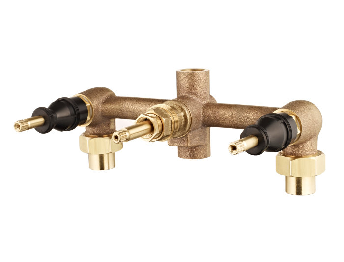 Rough Valves 3 Handle Tub and Shower Valve Body