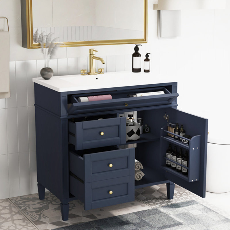 Armoire d'appoint Retha, Bleu