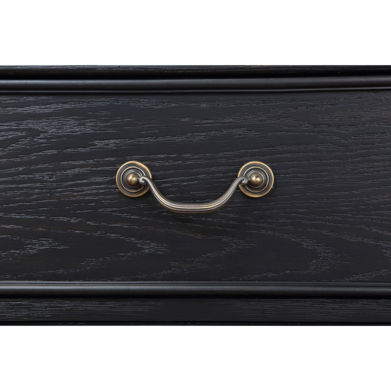 Table de chevet 3 tiroirs noire
