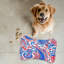 Ruby and Azure Paisley - 1 Piece Bone Shape Feeding Mat-101344901
