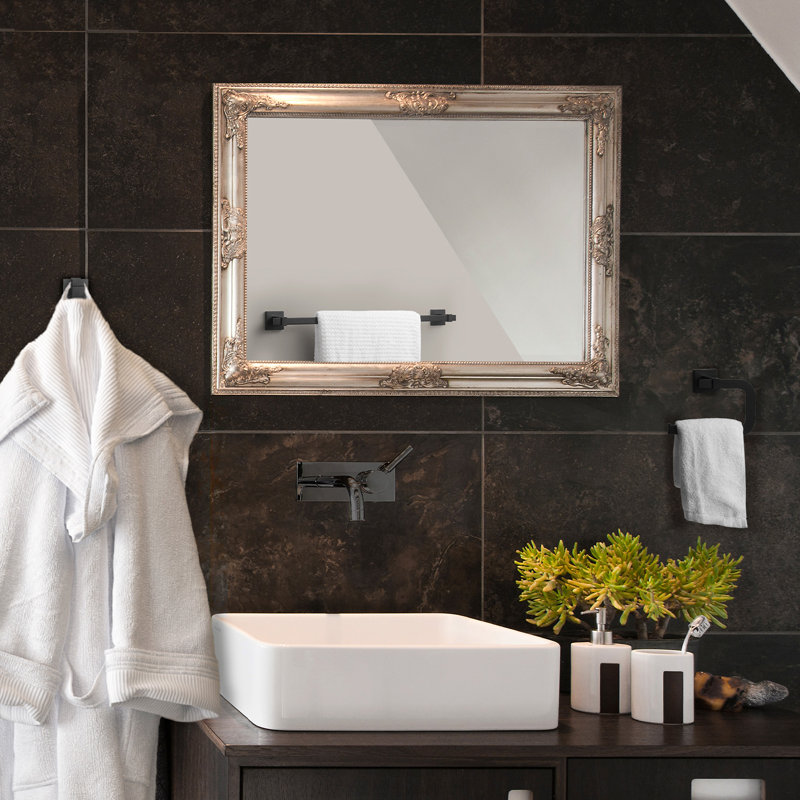 Ensemble de quincaillerie de salle de bain 4 pièces, Noir mat