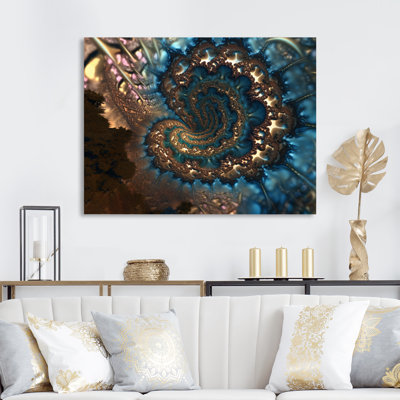 Turquoise Fractal Mystery IV " Fractal Mystery IV "