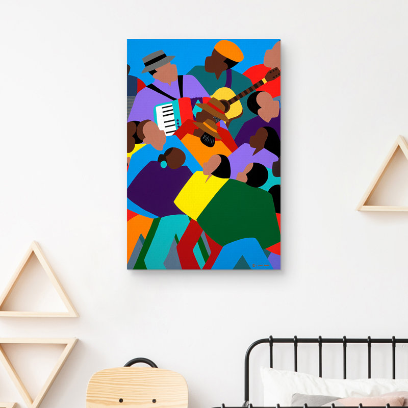 Zydeco - reproduction sur toile sans cadre