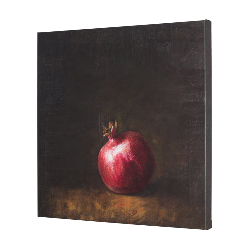 Toile texturée «Lonely Pear a Hand», Lonely Pomegranate, 40.0L x 3.0W x 40.0H