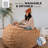 CordaRoy's Faux Fur Convertible Bean Bag Chair-87325622-87284163