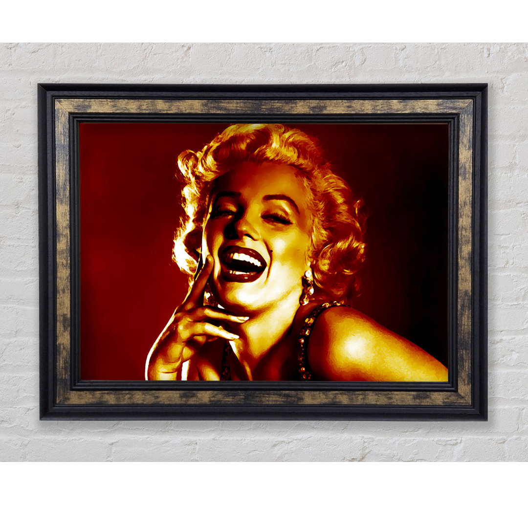 Marilyn Monroe Gold - Bilderrahmen Kunstdrucke