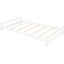 Lit simple au-dessus d'un lit superposé avec DEL et matériaux, blanc - Lit d'assurance qualité, rangement de tiroir pour garder les choses en ordre-118035876