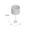 Lampe de table 22,4 po Sassy-627612759